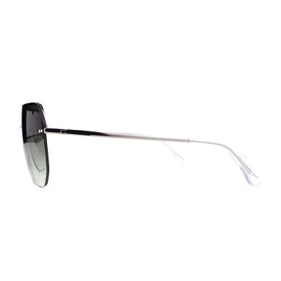 M10938 black shield metal sunglasses