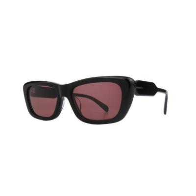 A11074 black geometric acetate sunglasses