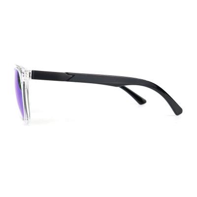 P10689 clear/transparent wayfarer pc/tr90 sunglasses