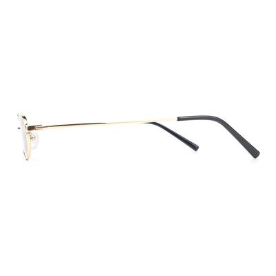 M10949 gold oval metal sunglasses