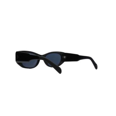 A11066 black geometric acetate sunglasses