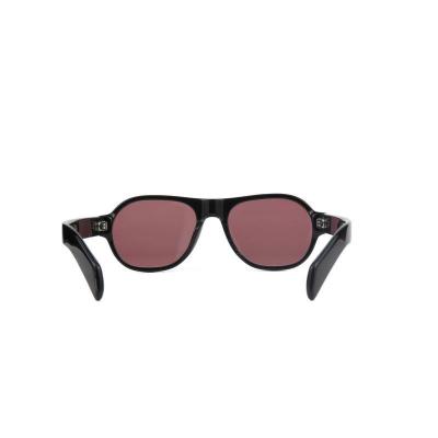 A11076 black aviator acetate sunglasses
