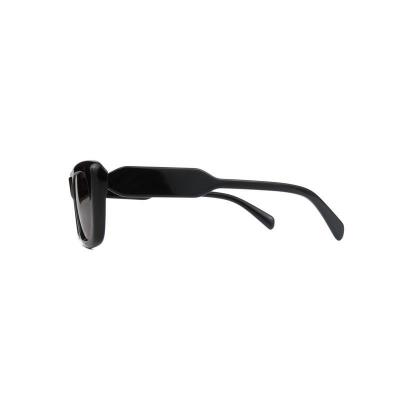 A11074 black geometric acetate sunglasses