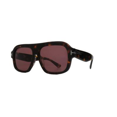 A11072 tortoise square acetate sunglasses