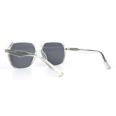 P10688 clear/transparent aviator pc/tr90 sunglasses
