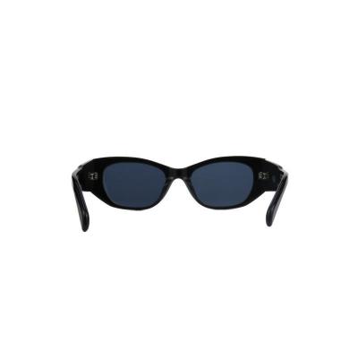 A11066 black geometric acetate sunglasses