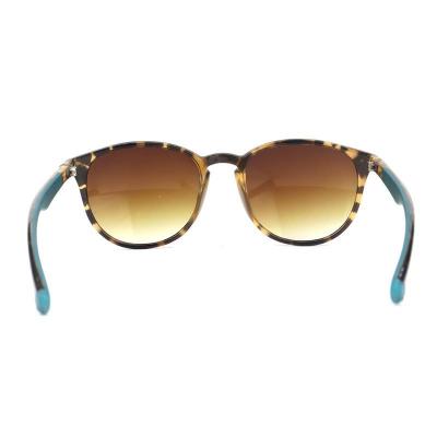 P10685 tortoiseshell (amber/brown/black marbled) round pc/tr90 sunglasses
