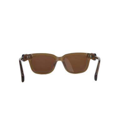 A11073 crystal brown square acetate sunglasses