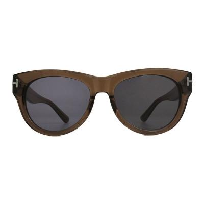 A11071 brown crystal wayfarer acetate sunglasses