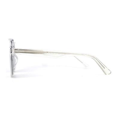 P10688 clear/transparent aviator pc/tr90 sunglasses