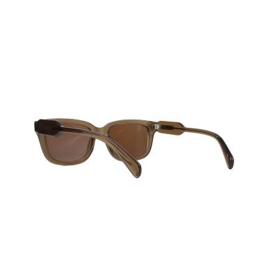 A11073 crystal brown square acetate sunglasses
