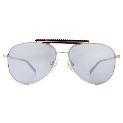 M10953 gold aviator metal sunglasses