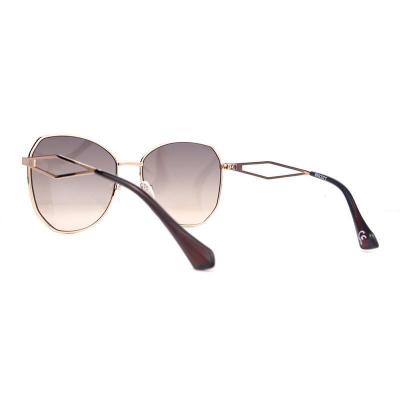 M10942 rose gold geometric metal sunglasses