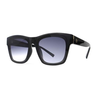 P10687 black square pc/tr90 sunglasses