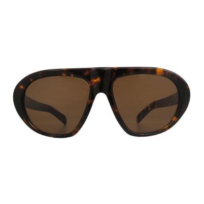 A11078 tortoise shield acetate sunglasses