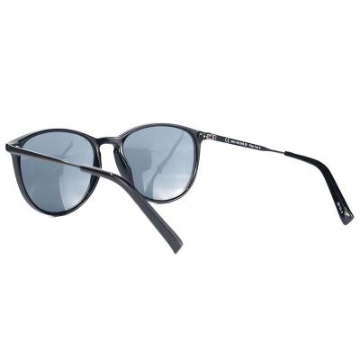 H85115 black round mixed-material sunglasses