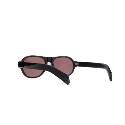 A11076 black aviator acetate sunglasses