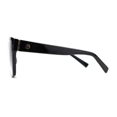 P10687 black square pc/tr90 sunglasses