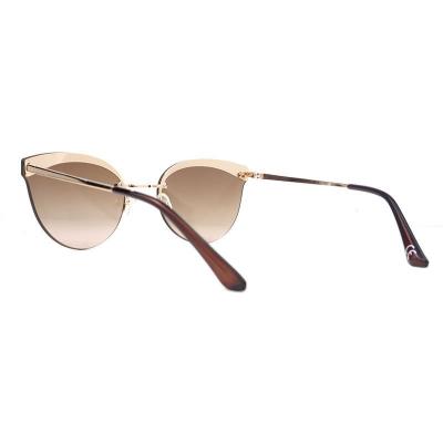 M10945 black cat eye metal sunglasses