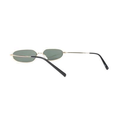 M10949 gold oval metal sunglasses