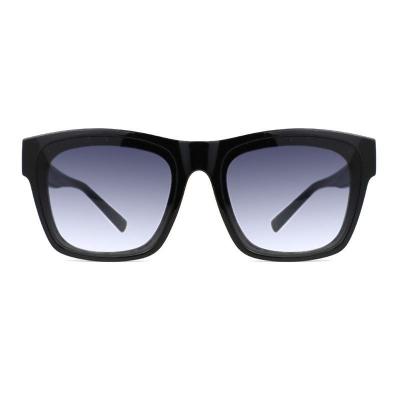 P10687 black square pc/tr90 sunglasses