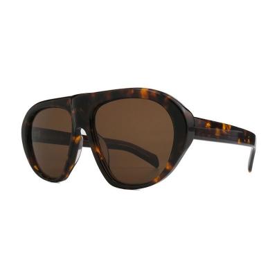A11078 tortoise shield acetate sunglasses