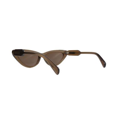 A11077 crystal brown cat eye acetate sunglasses