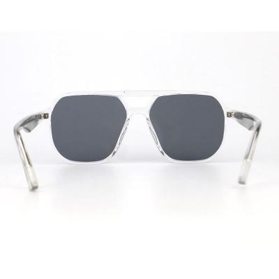 P10688 clear/transparent aviator pc/tr90 sunglasses