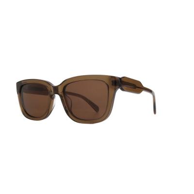 A11073 crystal brown square acetate sunglasses