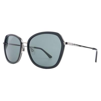 M10959 black geometric metal sunglasses