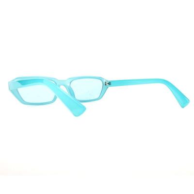 P10707 aqua/teal translucent geometric pc/tr90 sunglasses