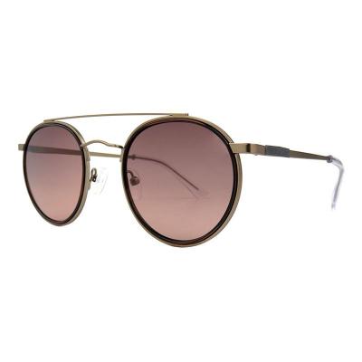 M10967 bronze round metal sunglasses
