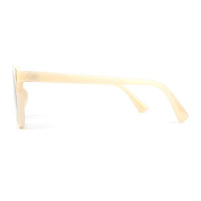 P10702 cream/off-white/ivory round pc/tr90 sunglasses