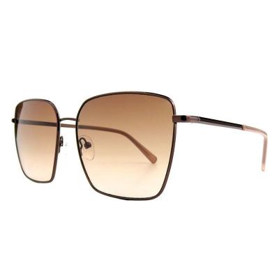 M10964 brown square metal sunglasses