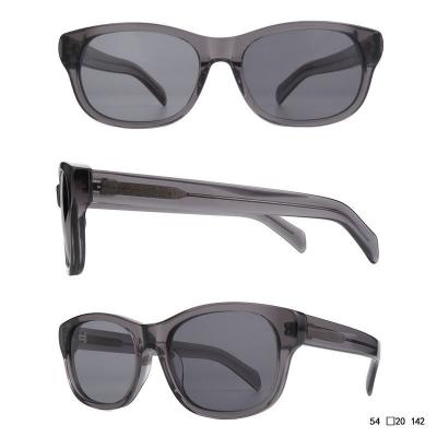 A11087 crystal gray wayfarer acetate sunglasses