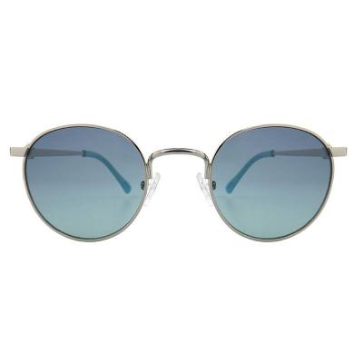 M10961 silver round metal sunglasses