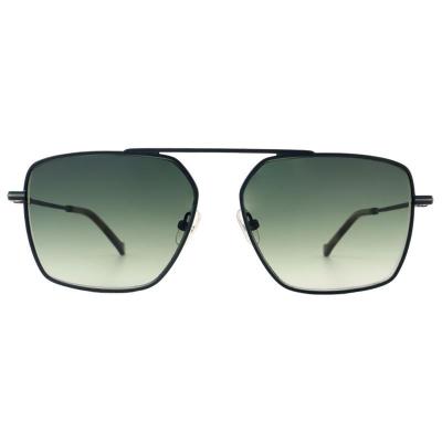 M10958 black aviator metal sunglasses