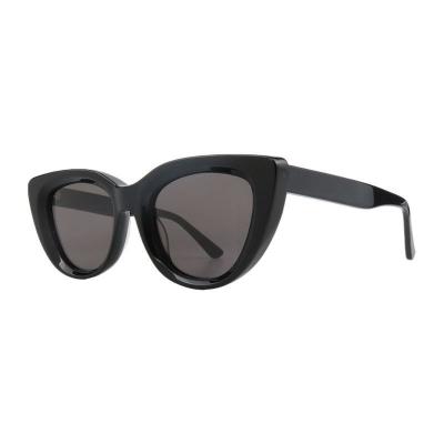 A11095 black cat eye acetate sunglasses