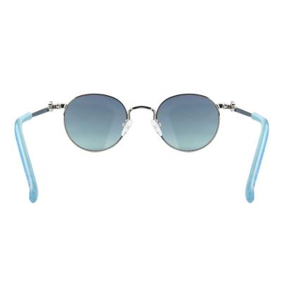 M10961 silver round metal sunglasses