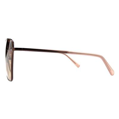 M10964 brown square metal sunglasses