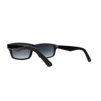 A11082 black square acetate sunglasses