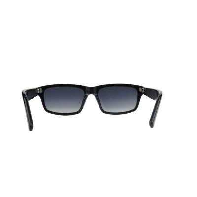 A11082 black square acetate sunglasses