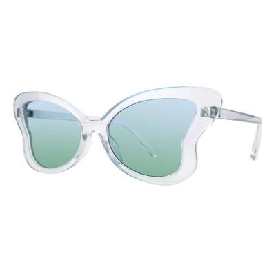 P10709 clear/transparent cat eye pc/tr90 sunglasses