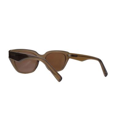 A11081 crystal brown cat eye acetate sunglasses
