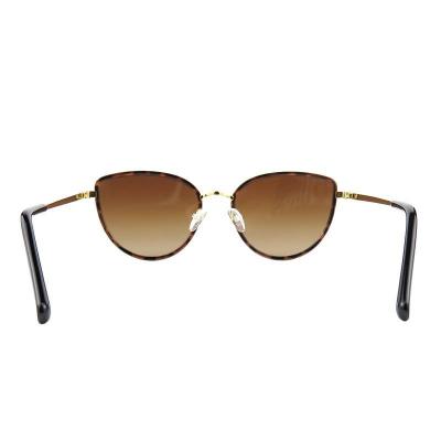 M10969 tortoise cat eye metal sunglasses