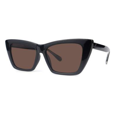 P10708 black cat eye pc/tr90 sunglasses