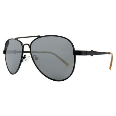 M10963 black aviator metal sunglasses