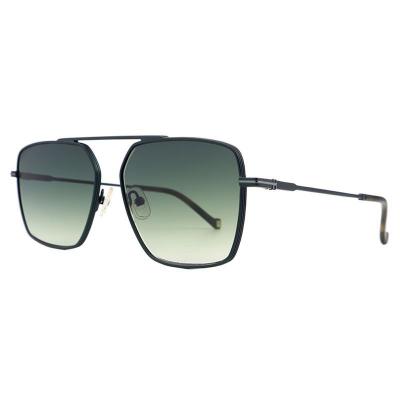 M10958 black aviator metal sunglasses