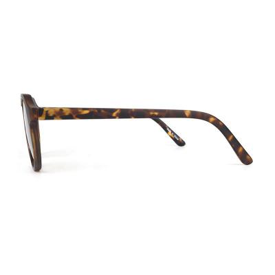 P10693 tortoiseshell round pc/tr90 sunglasses