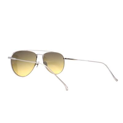 M10956 silver aviator metal sunglasses
